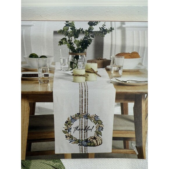 NEW Table Runner, Fall Decorations for Home Pumpkin Fall Runner Thanksgiving... - Picture 1 of 8
